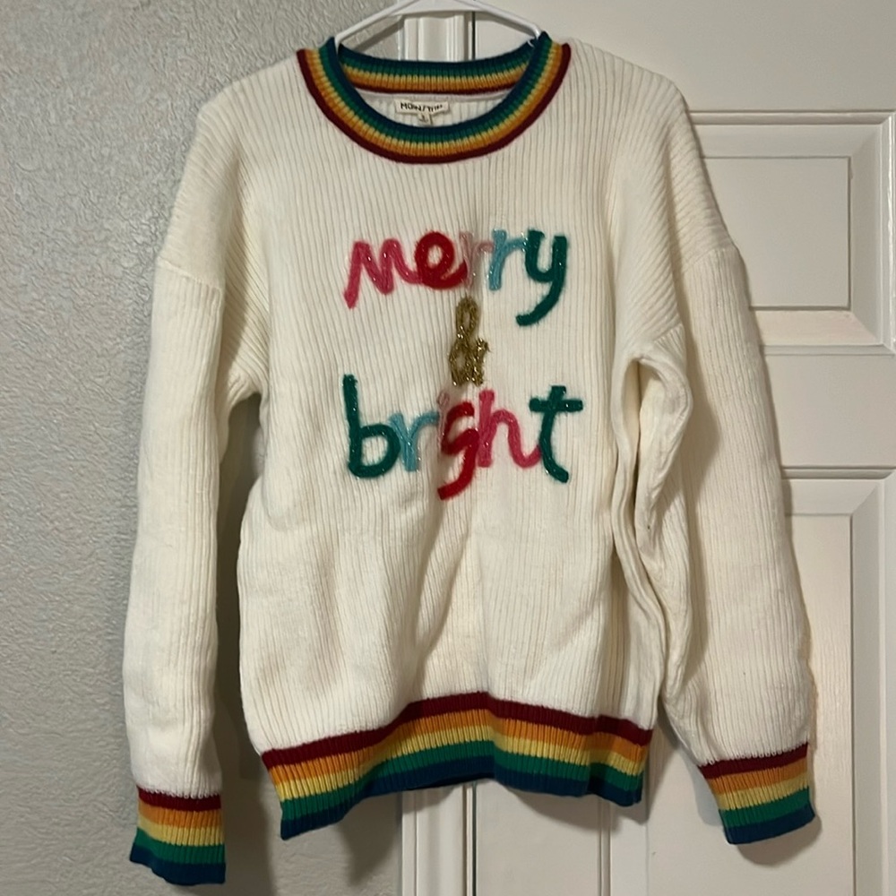 Christmas sweater merry & bright